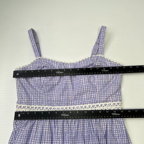 Lilly Pulitzer Dress Women 8 Olivet Stretch Midi Gingham Pocket Party Core Ni - Picture 12 of 16